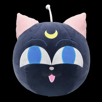 Úradný Anime Sailor Moon Cosplay Luna Mačka Objať Obliečky Na Vankúš Roztomilé Mačacie Hlavy, Mäkké Plyšové Hračky Plyšové Bábika Pre Ženy, Mužov, Deti Darček